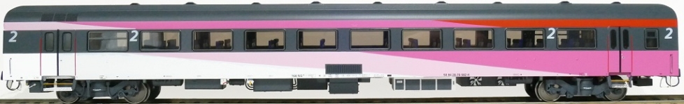 Exact-Train EX11189 - H0 - Personenwagen ICRm Fyra 1 Amsterdam-Brüssel mit Figuren, NS, Ep. VI - Wagen 5